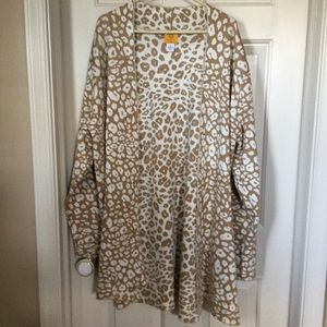 Ruby Road Leopard Cardigan 2XL